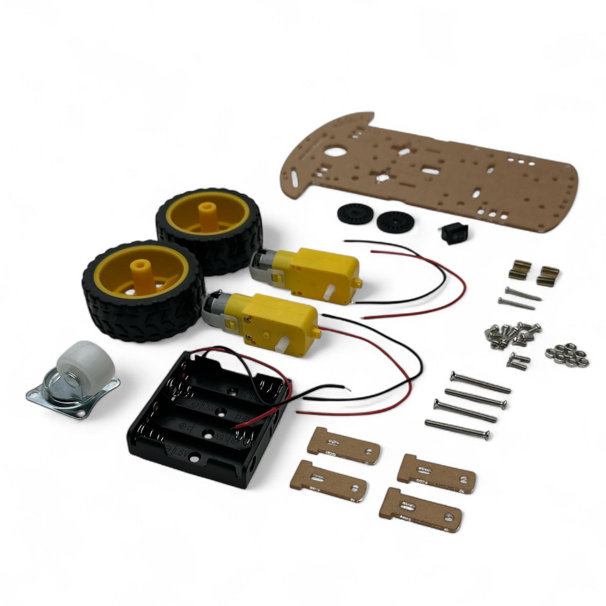 Robot Chassis base with 2 wheels with AA-Battery Pack