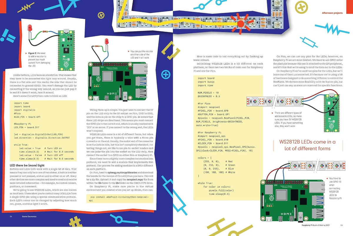 Raspberry Pi Book of Making 2027: Projects for Makers and Hackers