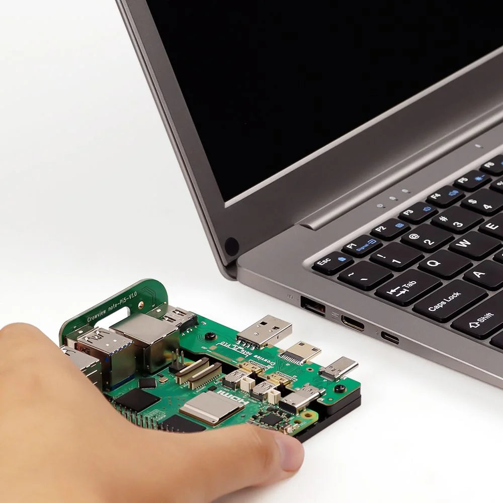 CrowView Note-All-in-One Portable Monitor English Keyboard with Raspberry Pi Bridge
