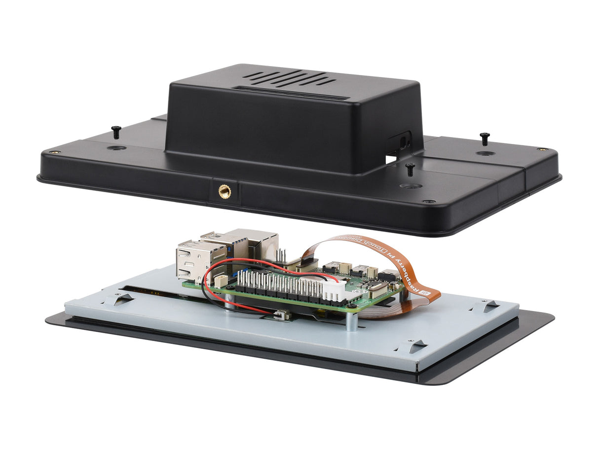 Raspberry Pi 7" Display Case with Pi 5 & HAT Compatibility