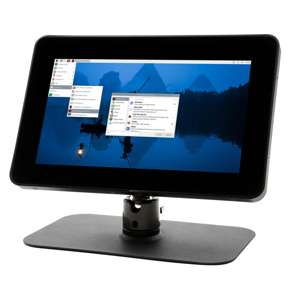 KKSB Display Stand for Raspberry Pi 5 and Touch Display 2 - HAT Version