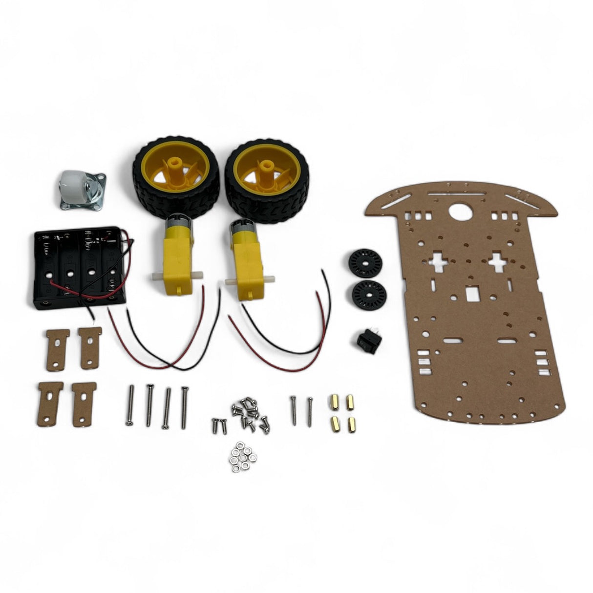 Robot Chassis base with 2 wheels with AA-Battery Pack