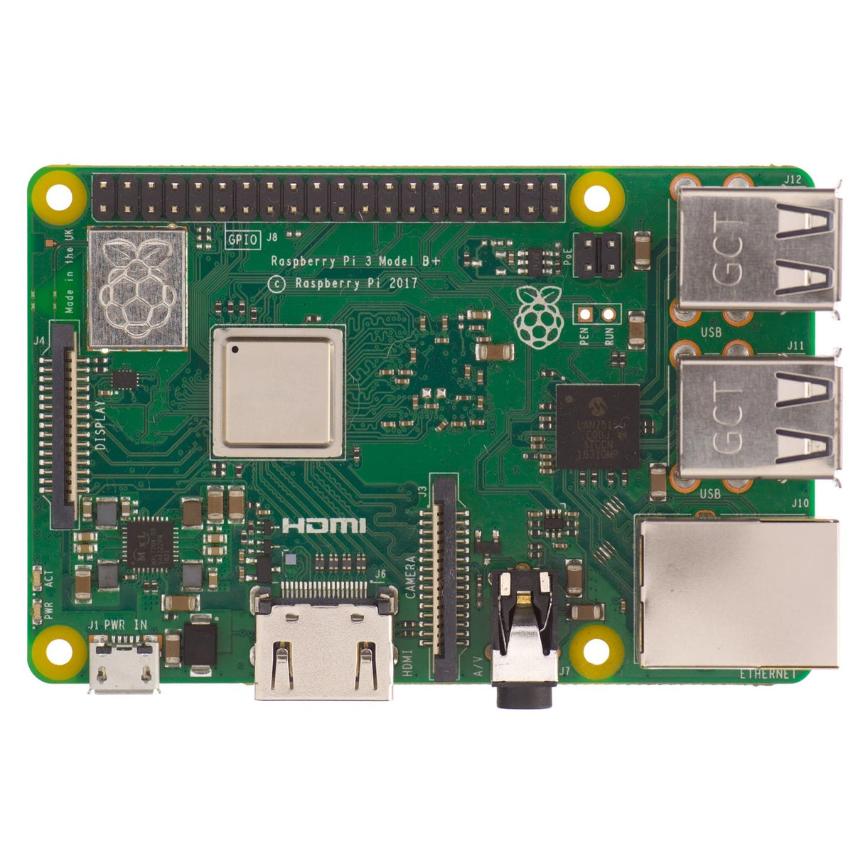 Raspberry Pi 3 Model B+ with included NOOBS 32Gb micro SD card