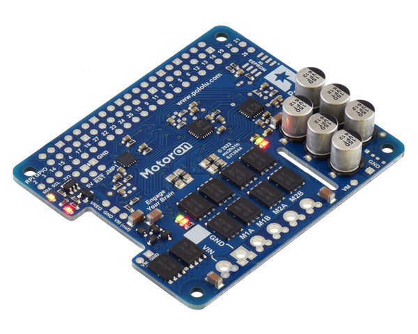 Motoron M2H18v20 Dual High-Power Motor Controller for Raspberry Pi (No Connectors or Standoffs)