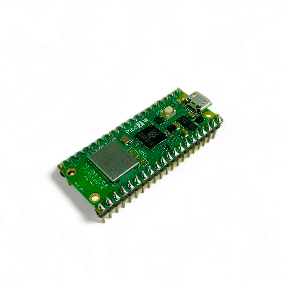 Raspberry Pi Pico 2W - Microcontrôleur Programmable Double Cœur ARM/RISC-V, WiFi/Bluetooth