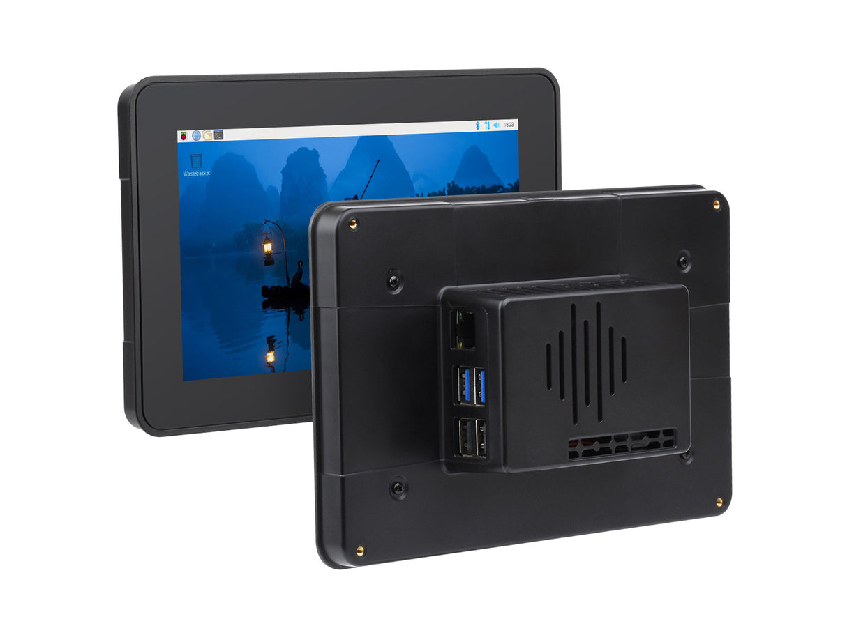 Raspberry Pi 7" Display Case with Pi 5 & HAT Compatibility