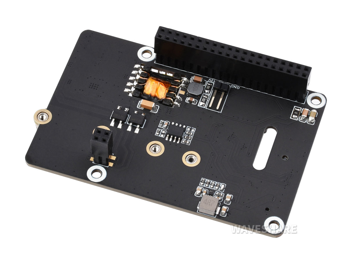 Raspberry Pi 5 PCIe to M.2 NVMe SSD Adapter with PoE Function (B)
