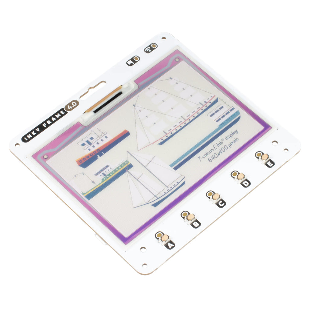 Inky Frame 4.0" (Pico W Aboard) – Inky Frame + Accessory Kit