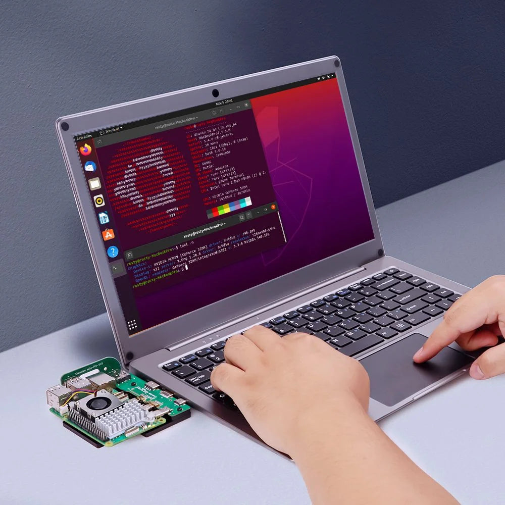 CrowView Note-All-in-One Portable Monitor English Keyboard with Raspberry Pi Bridge