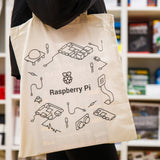 Official Raspberry Pi Natural Cotton Tote Bag