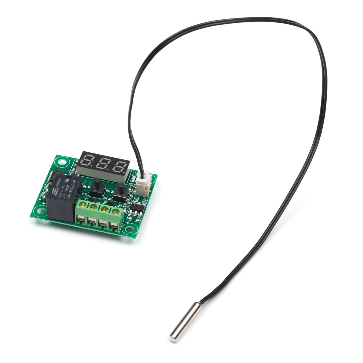 12V Precision Temperature Controller with 3 digit display 10Amp Relay ...