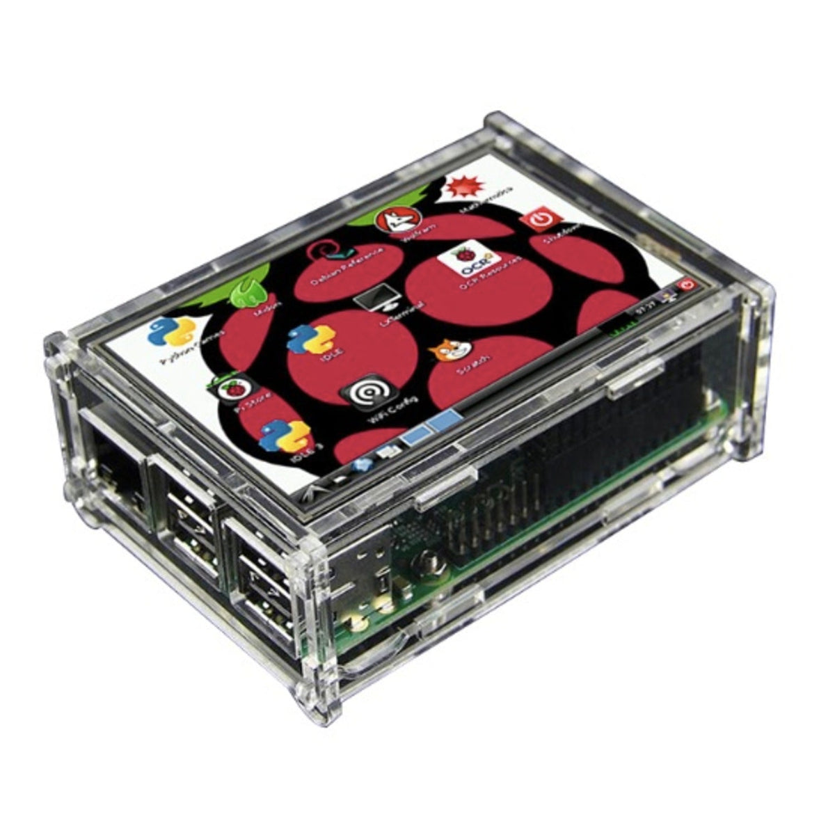 Case For Raspberry With Display Acrylic Case for Raspberry Pi 3.5inch LCD Display – Pi Australia